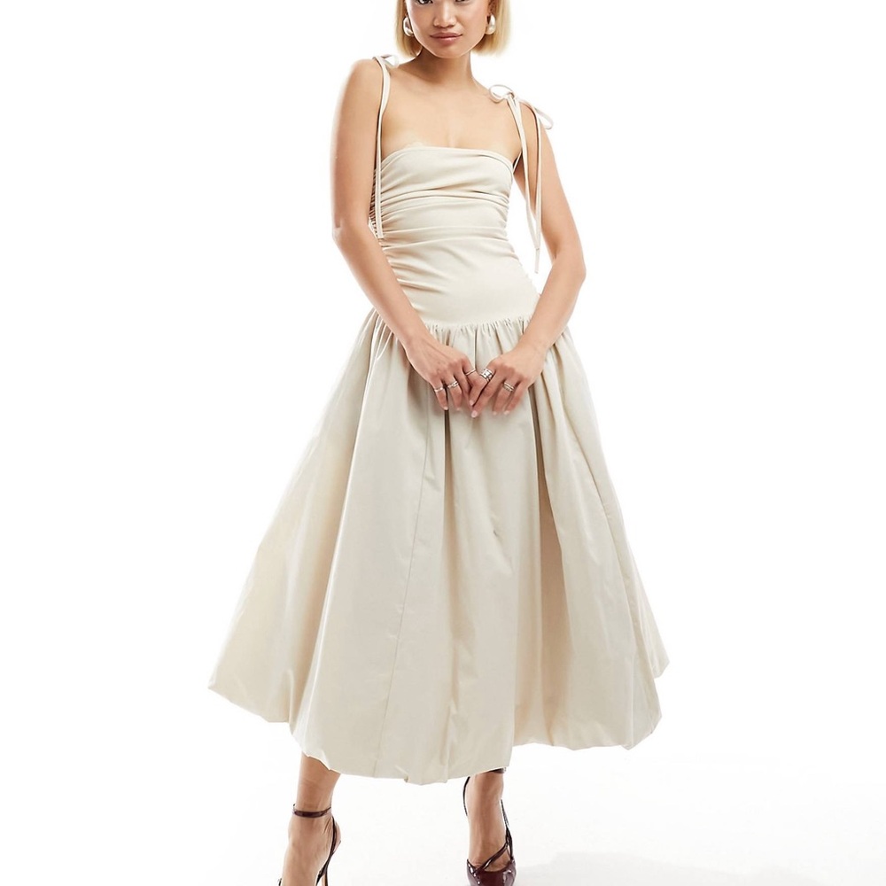 Amylynn Alexa Puffball Dress in Milk size S